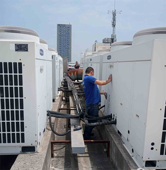 金东中央空调制热和不制冷系统维修方法